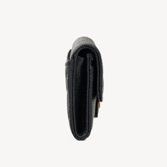 Chanel Black Caviar Leather Flap Card Holder Wallet - Picture 3 of 12